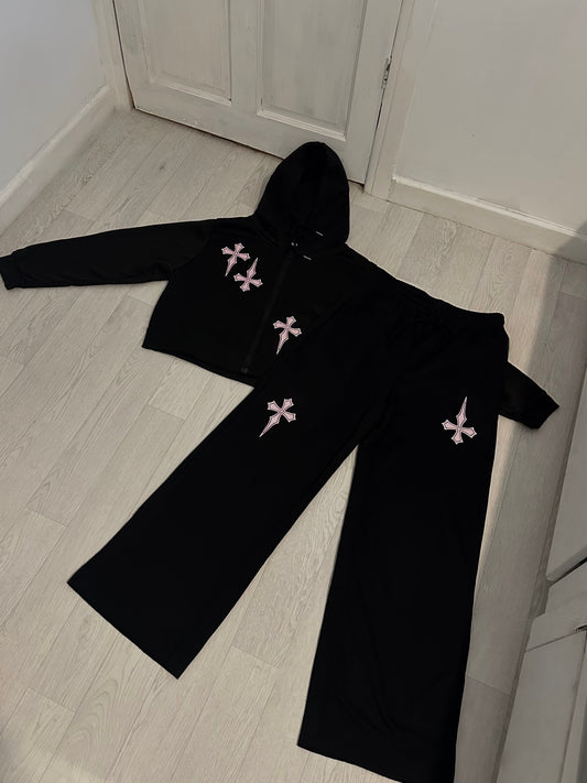 Dagger Cross Tracksuit Wide Leg