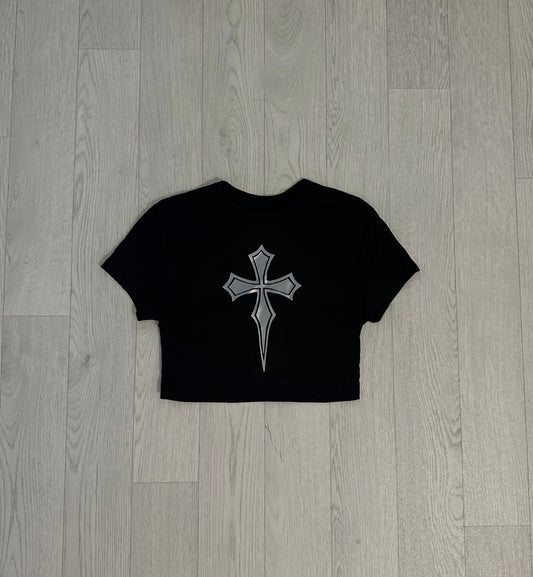 Dagger Cross crop top