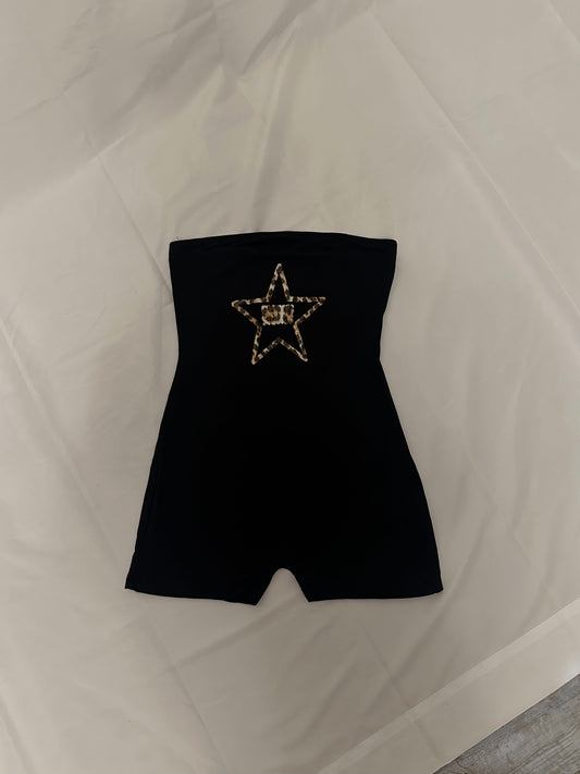 Leopard star unitard