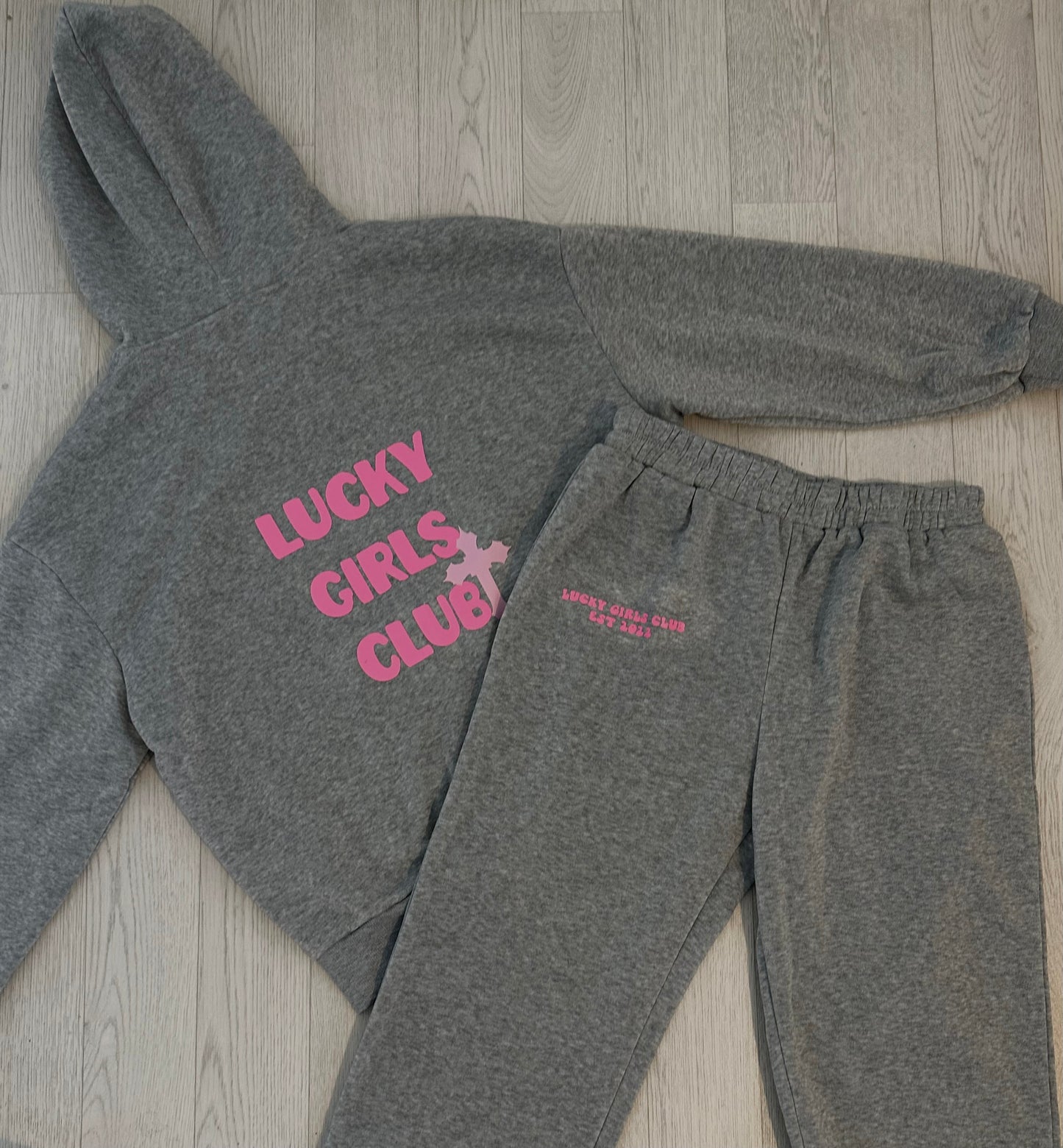 Lucky Girls Club Tracksuit Grey