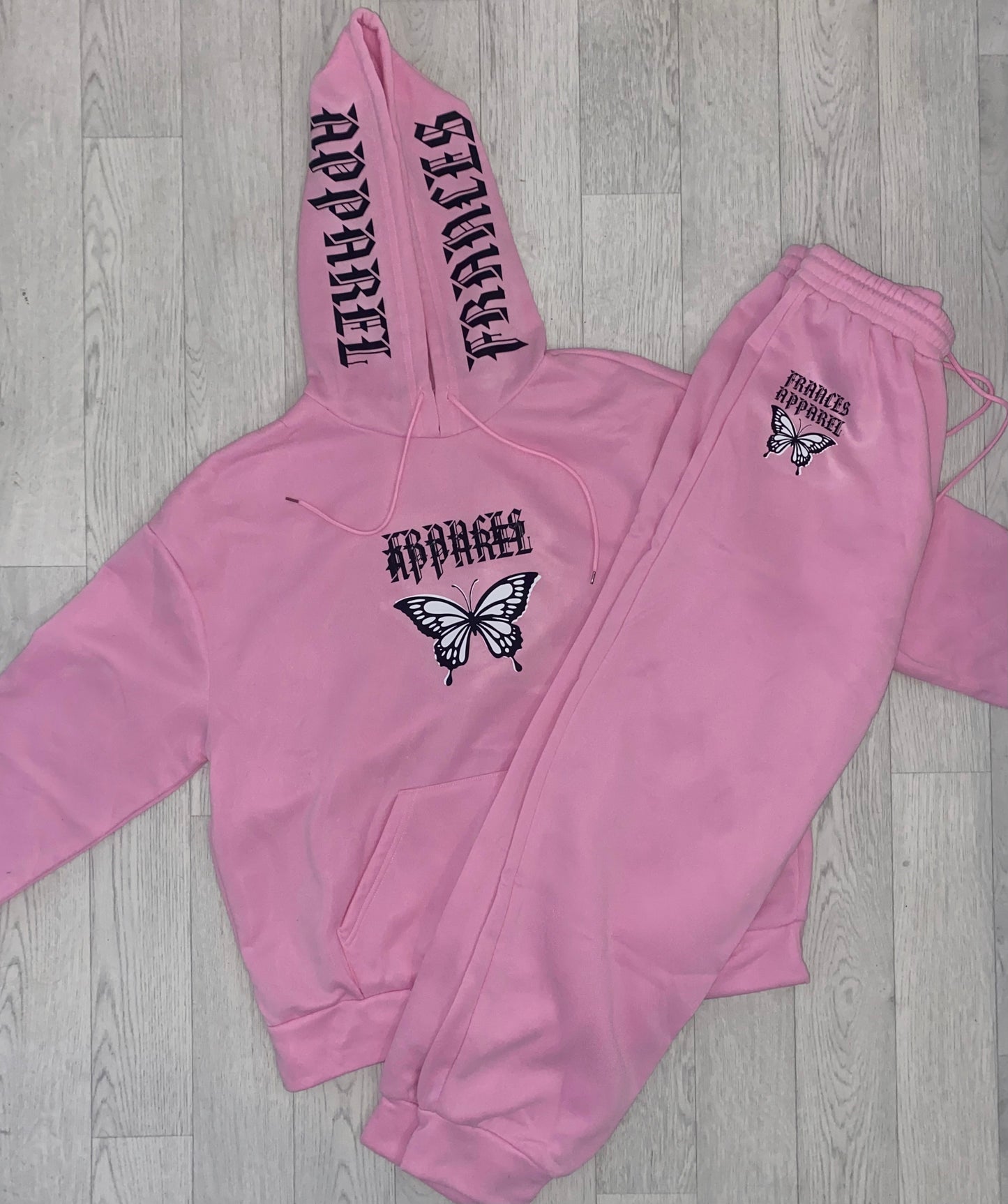 Pink butterfly tracksuit