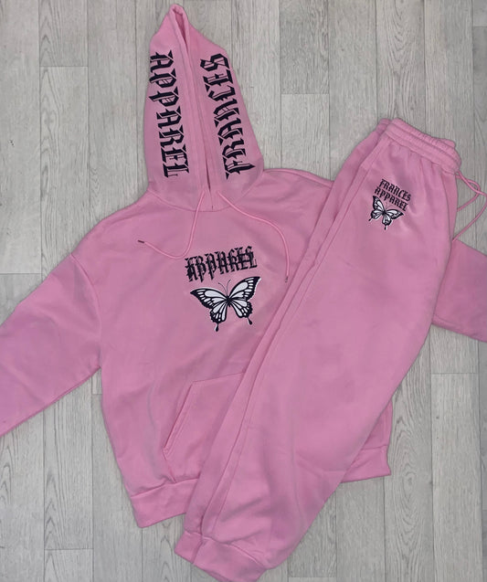 Pink butterfly tracksuit