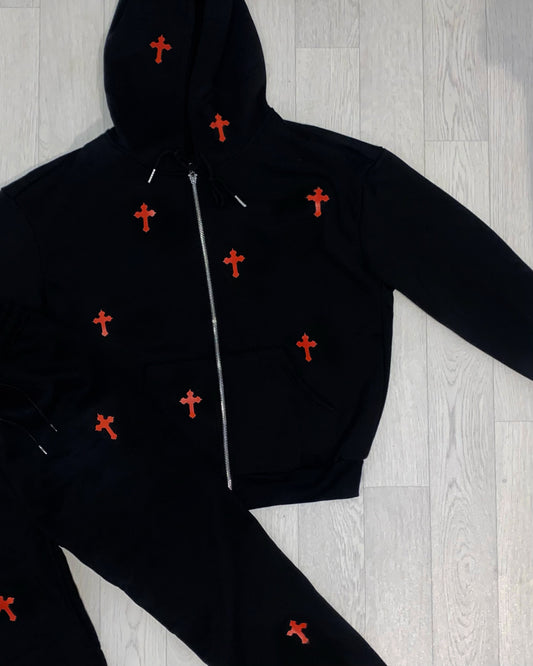 Scattered cross tracksuit