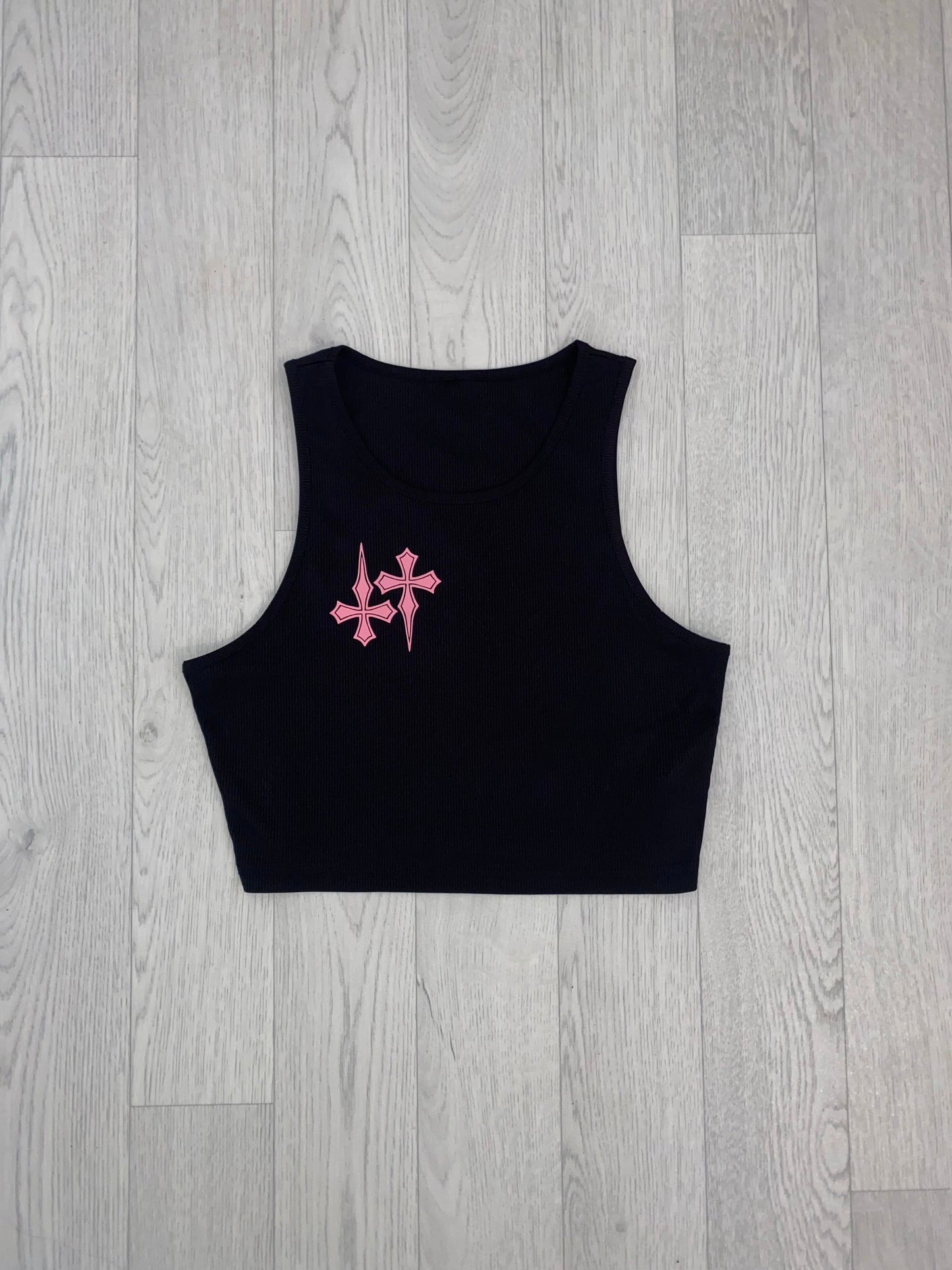 Dagger Cross Crop Top