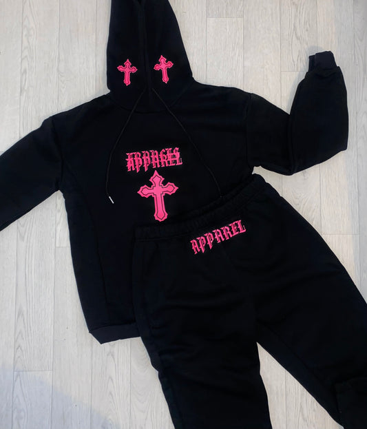 ICY cross hoodie tracksuit