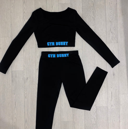 Gym Bunny crop top and leggings set